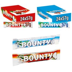 Bounty Coconut Milk Chocolate Bounty Dark Chocolate Twin Bar - Pack of 12-24